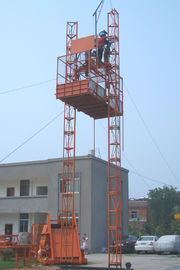 Elevatore elettrico della gru della costruzione del dispositivo di sicurezza (doppie gabbie)/elevatore della costruzione